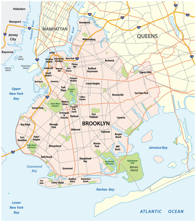 Brooklyn Neighborhoods Map